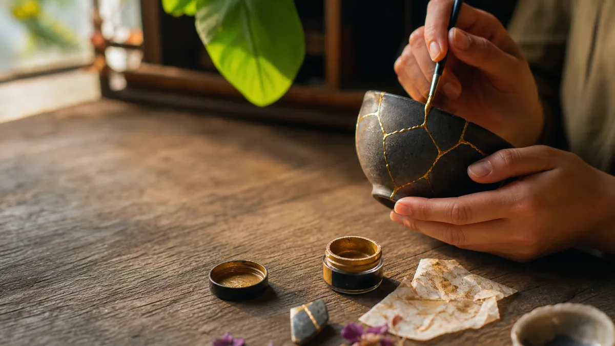 Kintsugi algo ea : l'art japonais de la réparation à l'or
